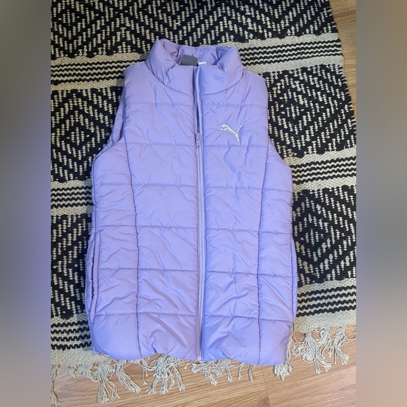 Puma Kids Lavender Quilted Vest - Picture 1 of 4